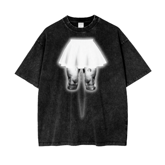 Human Rights Acid Wash Oversize T-Shirt