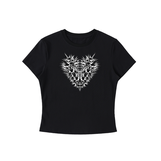 heart of thorn body con tee