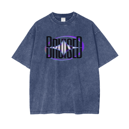 Blurry Bruised Acid Wash Oversize T-Shirt