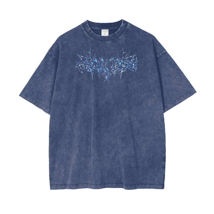 CLUSSY Acid Wash Oversize T-Shirt