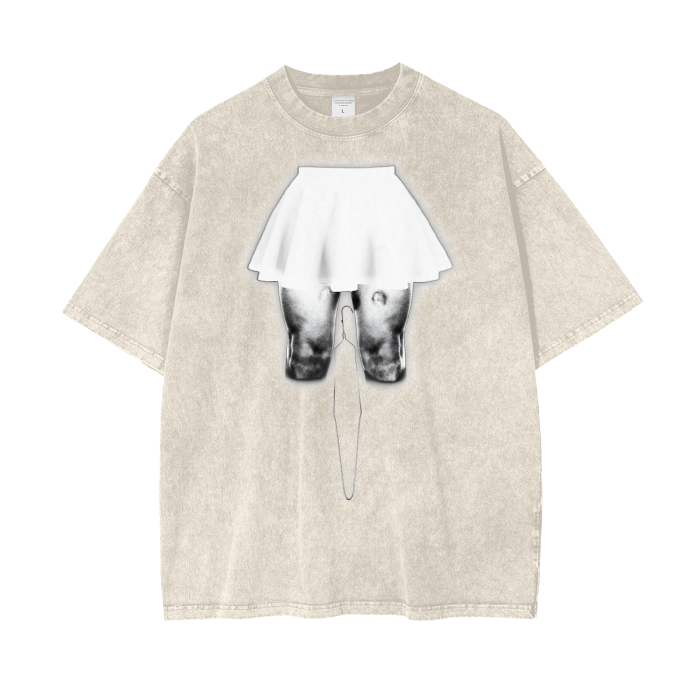 Human Rights Acid Wash Oversize T-Shirt