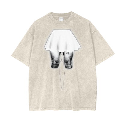 Human Rights Acid Wash Oversize T-Shirt
