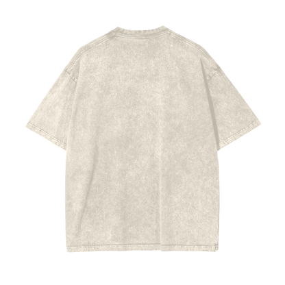 Bruised Heart Acid Wash Oversize T-Shirt