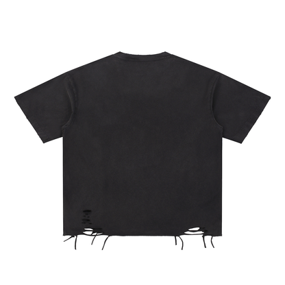 Distressed Metal Face Tee