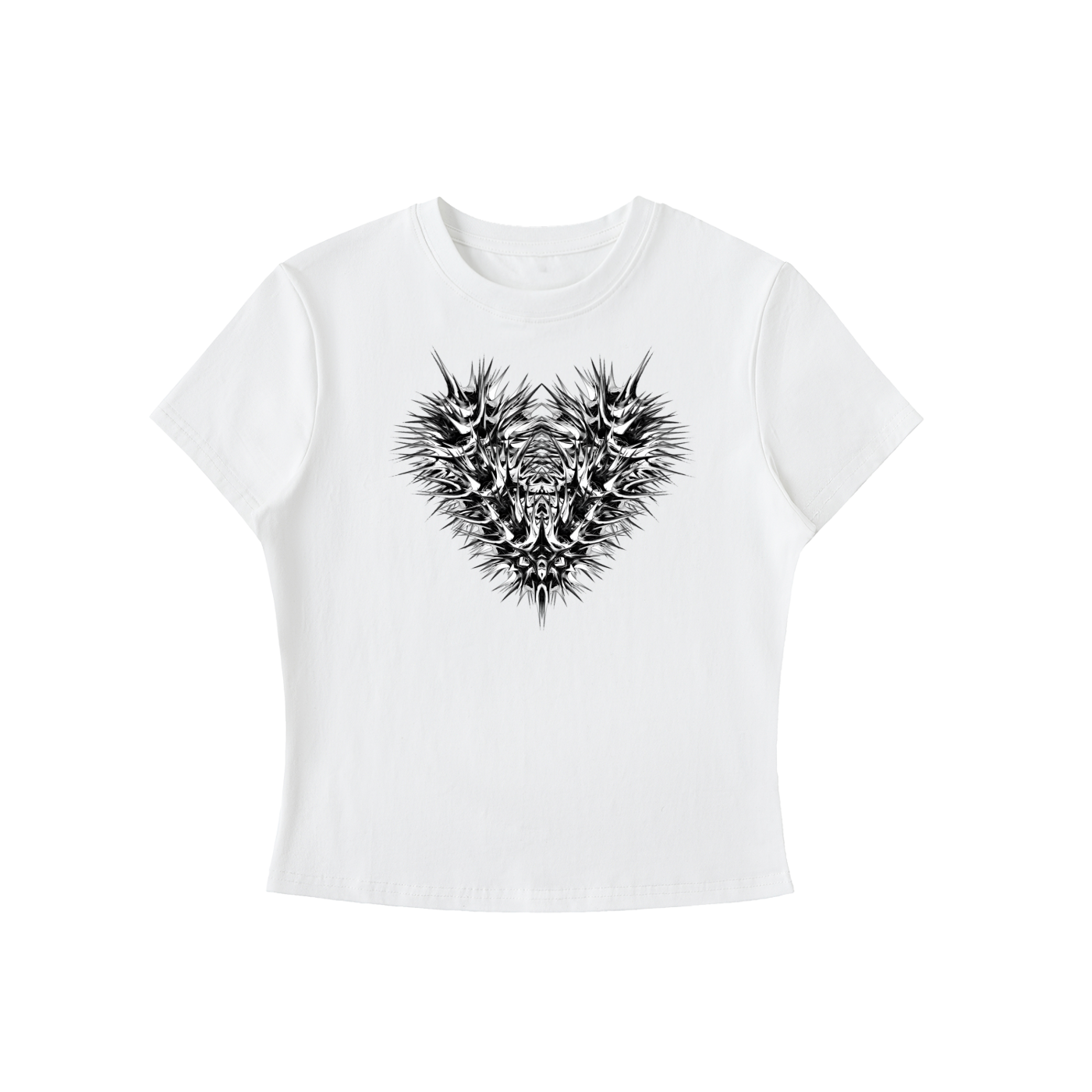 heart of thorn body con tee