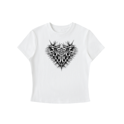 heart of thorn body con tee