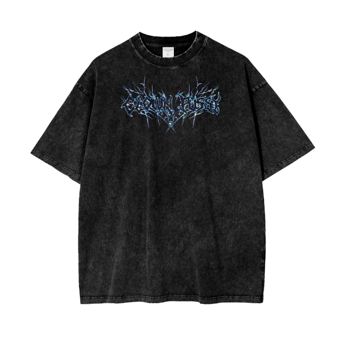 CLUSSY Acid Wash Oversize T-Shirt