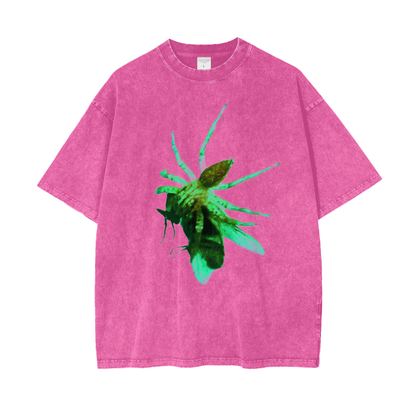 Green Spider Acid Wash Oversize T-Shirt
